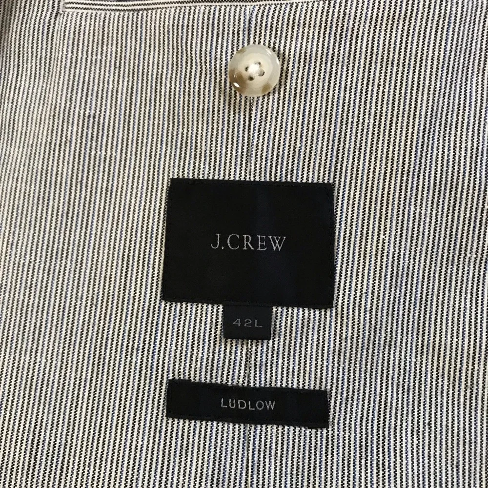 J. Crew Ludlow Light Seersucker Sport Coat 42L